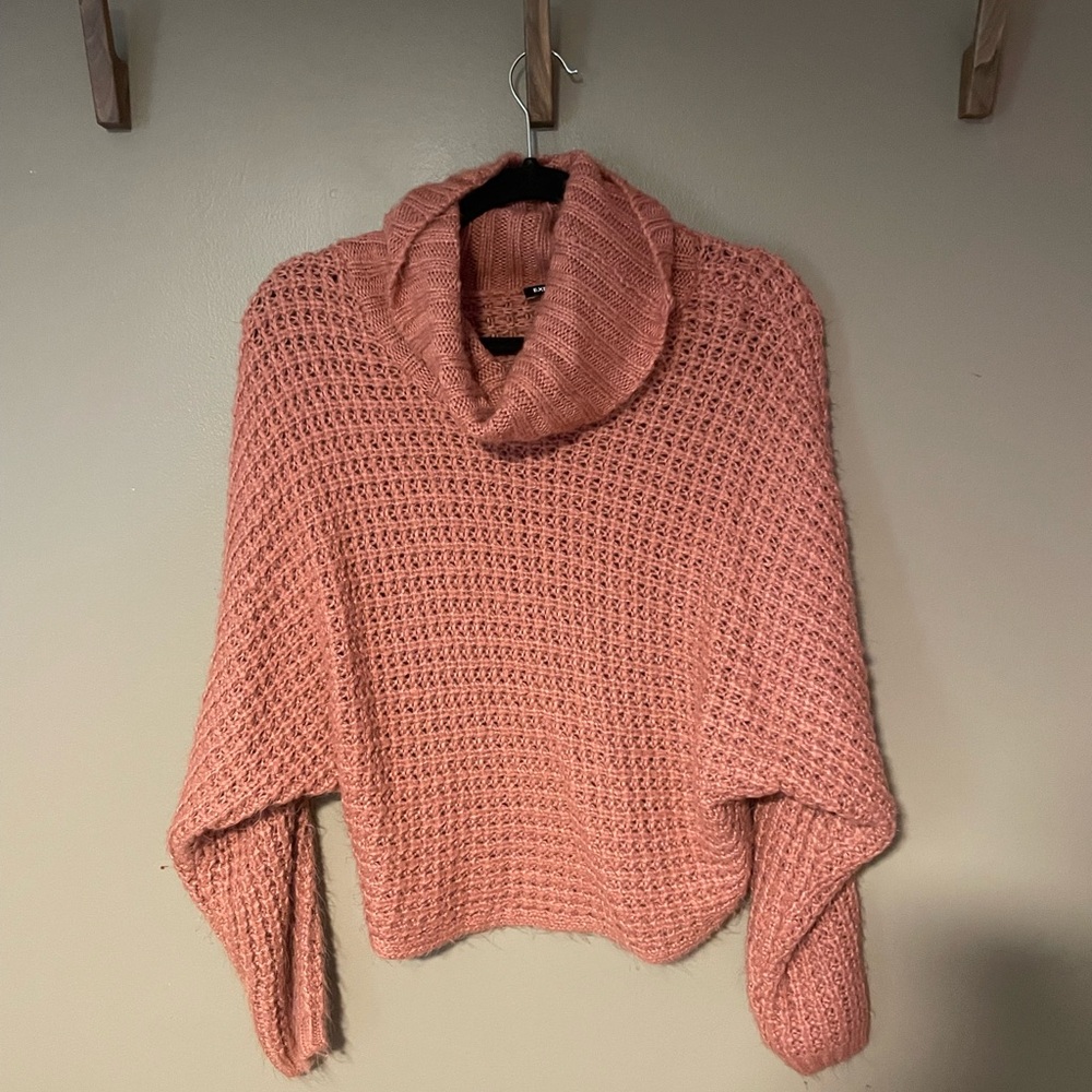 Express sweater with cowl-neck